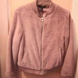 Women's MED Forever21 long sleeve zippered jacket